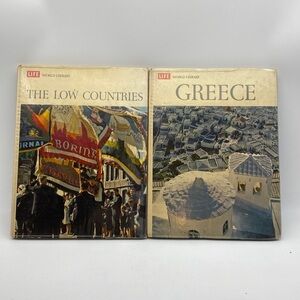 Life World Library: The Low countries 1965 ed, Greece 1964 ed Lot Of 2 Hard Back